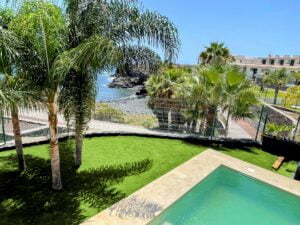 Villa Señorio de Nava showing the brand new swimming pool and solarium, completed august 2024